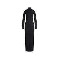 SMOOTH LAYERS TURTLENECK LONG DRESS