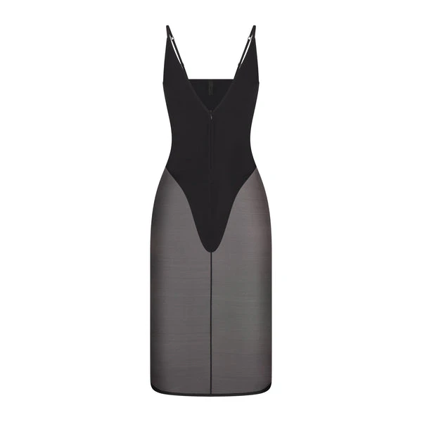 Skims Midi Dress | Onyx | Black | Skims Body | 3XL | 3X-Large | Plus Size | Women's Skims Midi Dress | Onyx | Black | Skims Body | 3XL | 3X-Large | Plus Size | Women's
