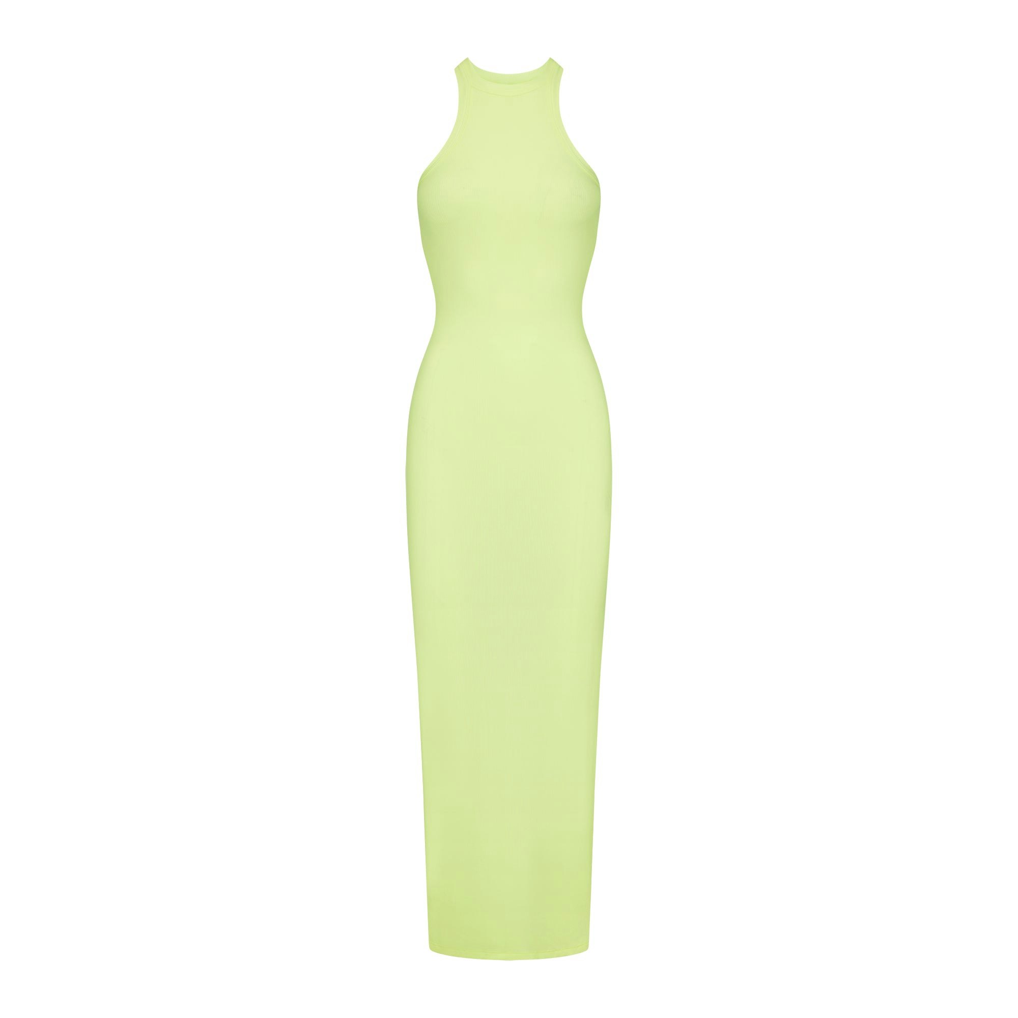 SOFT LOUNGE LONG TANK DRESS | LEMONADE (LONG DRESSES, DRESSES) ON A WHITE BACKGROUND