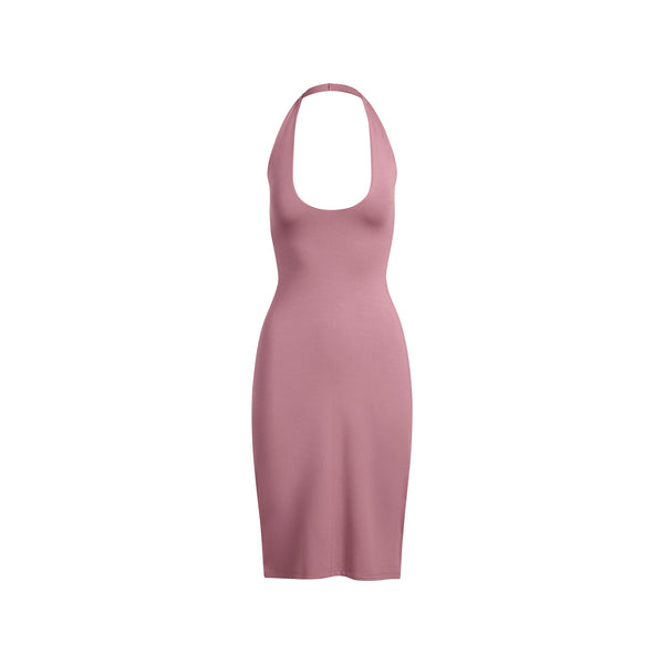 COTTON JERSEY HEART MINI DRESS | CHERRY BLOSSOM