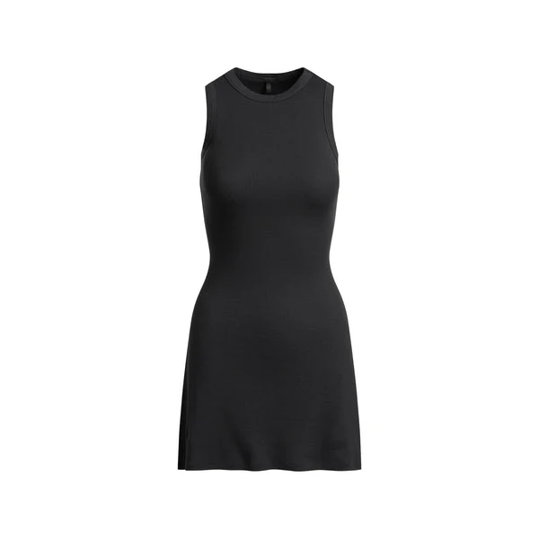 COTTON JERSEY MINI TUBE DRESS | SOOT | SKIMS COTTON JERSEY MINI TUBE DRESS | SOOT | SKIMS