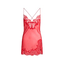 SKIMS ROMANCE LACE MINI SLIP DRESS