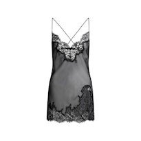 SKIMS ROMANCE LACE MINI SLIP DRESS