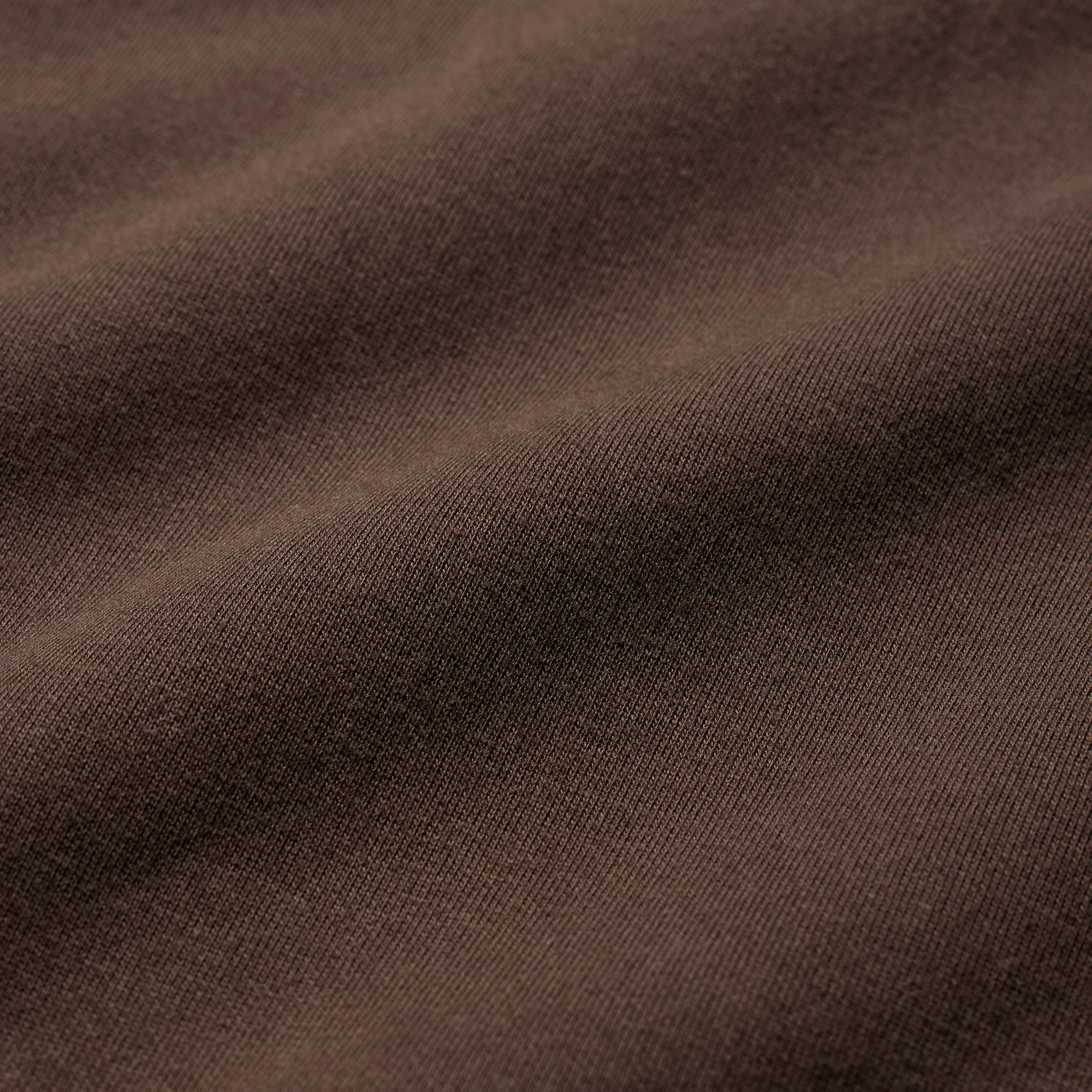 COTTON FLEECE OVERSIZED DOUBLE WAISTBAND PANT | DARK SEPIA ADDITIONAL FABRIC DETAILS | about this fabric