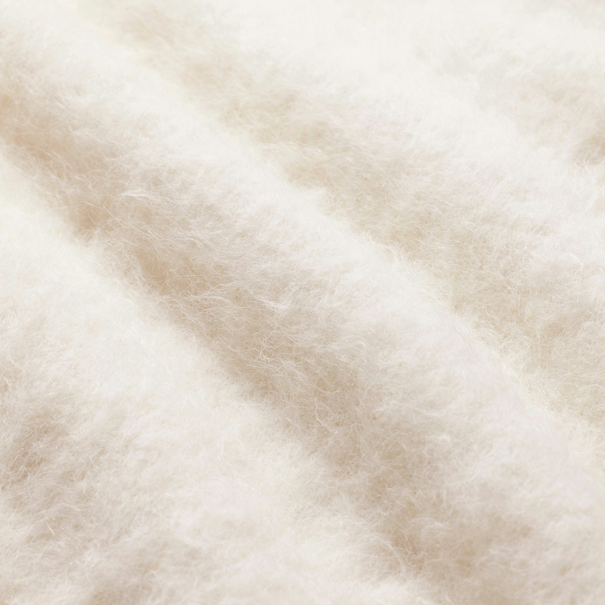 BRUSHED ALPACA CREWNECK SWEATER | EGRET ADDITIONAL FABRIC DETAILS