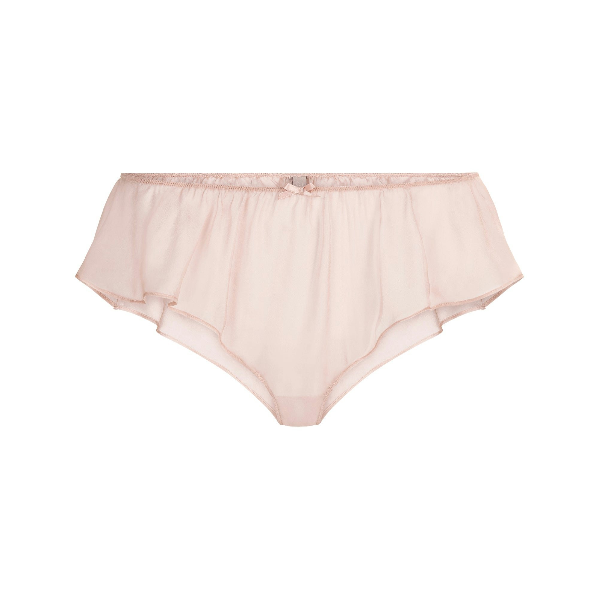 SKIMS ROMANCE HIPSTER | LIGHT FAWN FLAT ON A WHITE BACKGROUND | FLT