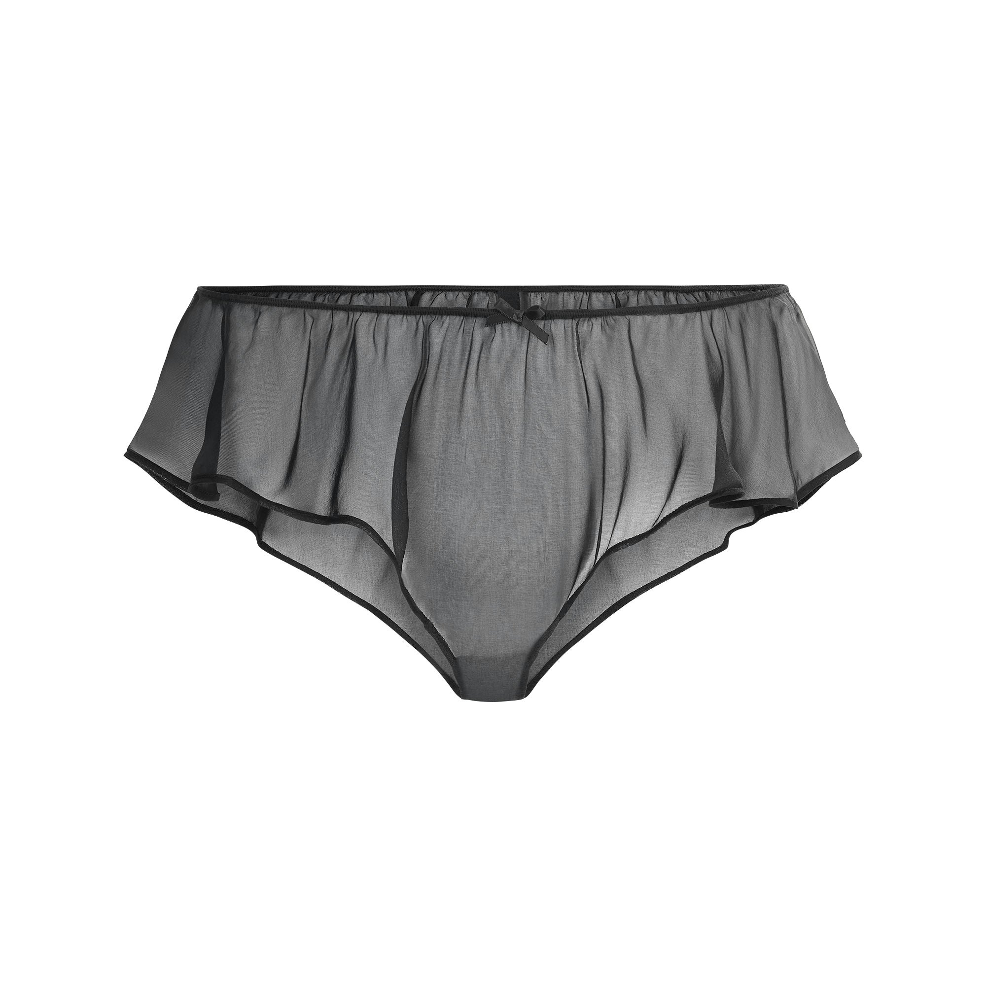 SKIMS ROMANCE HIPSTER | OBSIDIAN FLAT ON A WHITE BACKGROUND | FLT