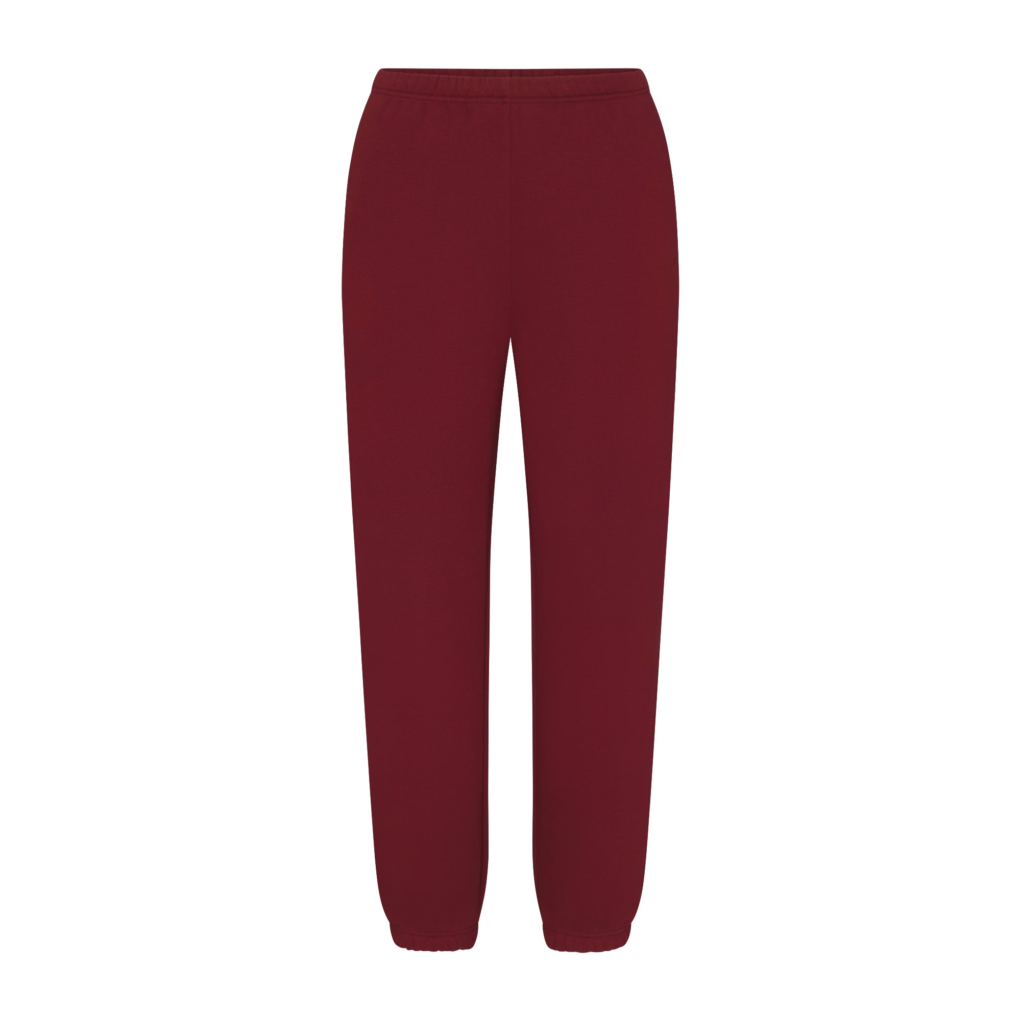 COTTON FLEECE CLASSIC JOGGER | MERLOT FLAT ON A WHITE BACKGROUND | FLT