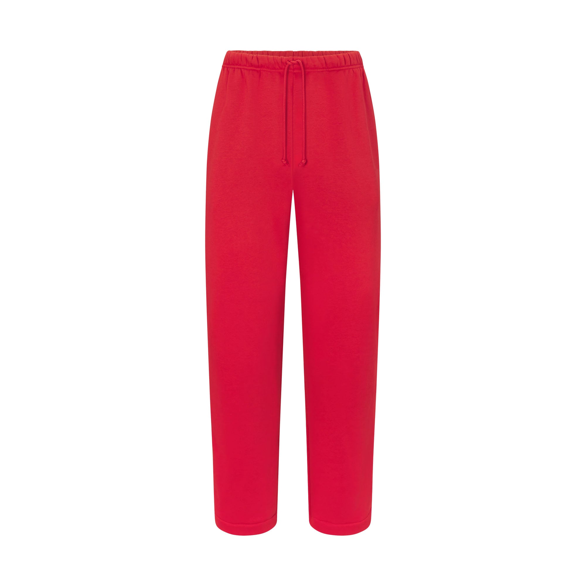 FLEECE LOUNGE MENS CLASSIC STRAIGHT LEG PANT | WASHED RED FLAT ON A WHITE BACKGROUND | FLT