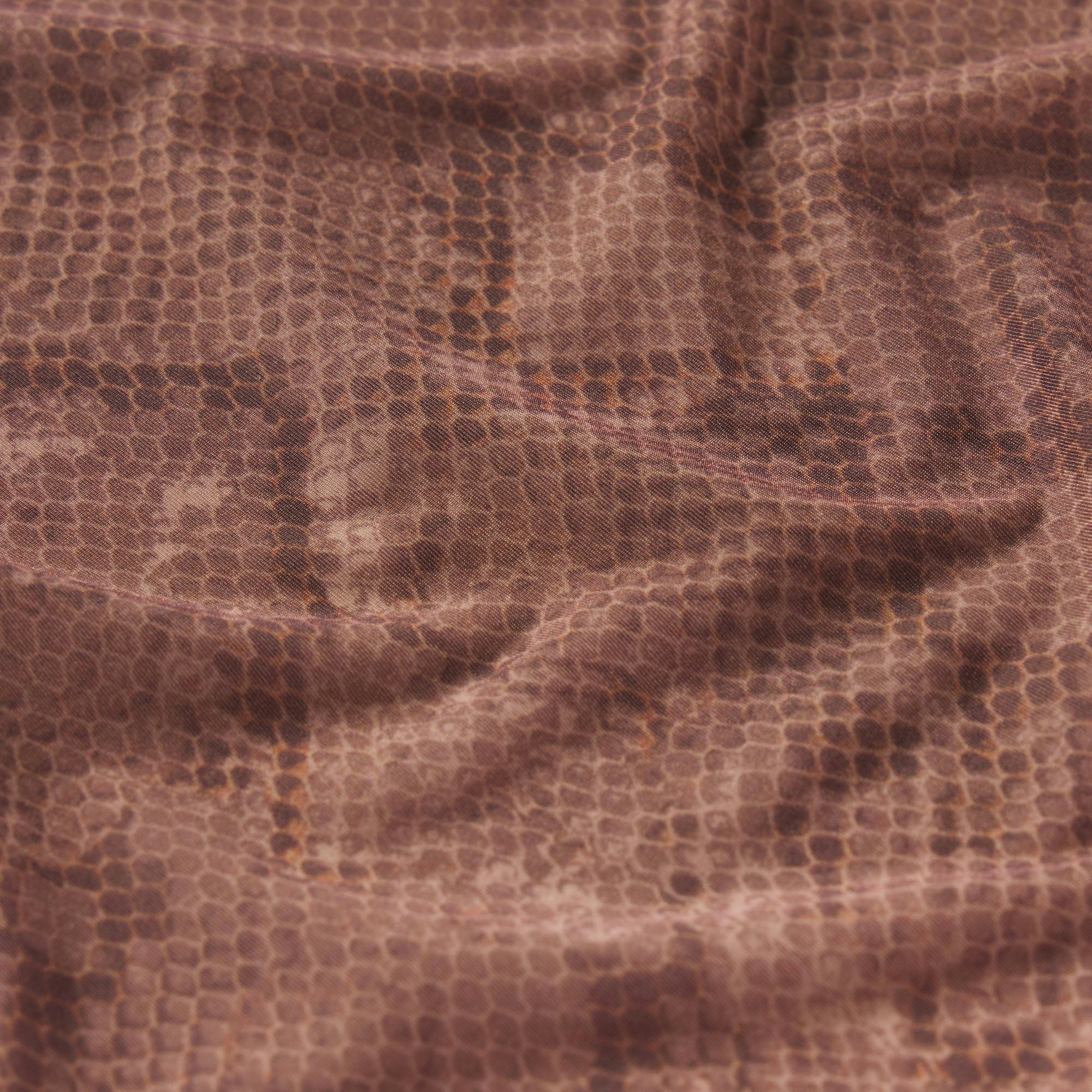 MILKY SHEER LONG SKIRT | JASPER SNAKE PRINT ADDITIONAL FABRIC DETAILS