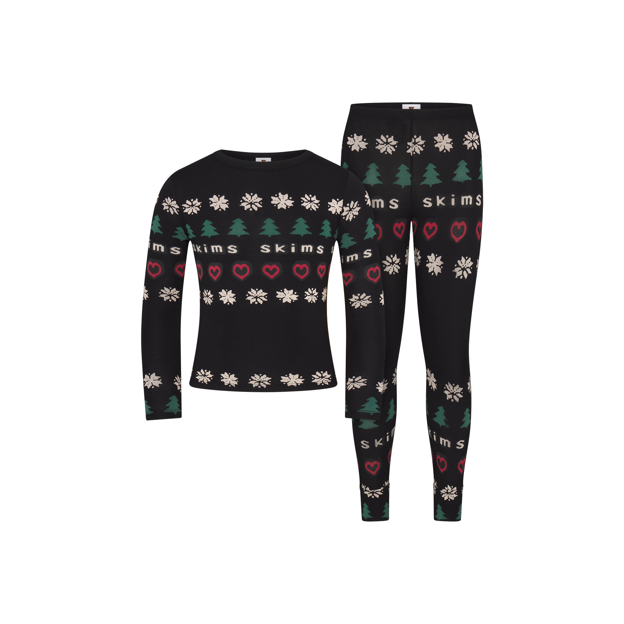 CACTUS PLANT FLEA MARKET X SKIMS SKIMS SLEEP KIDS SET | ONYX PINE