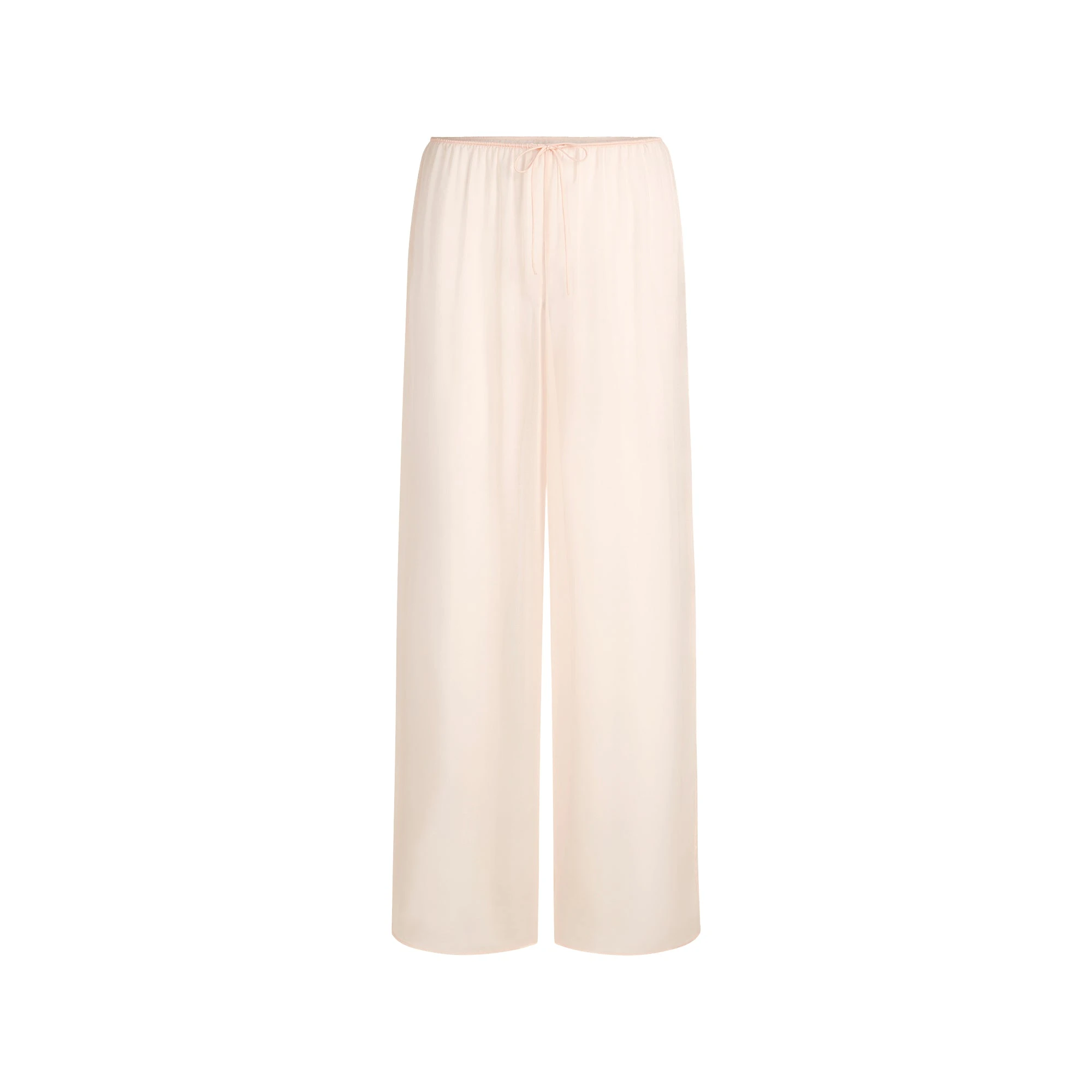 SKIMS ROMANCE WIDE LEG PANT | PRIMROSE FLAT ON A WHITE BACKGROUND | FLT