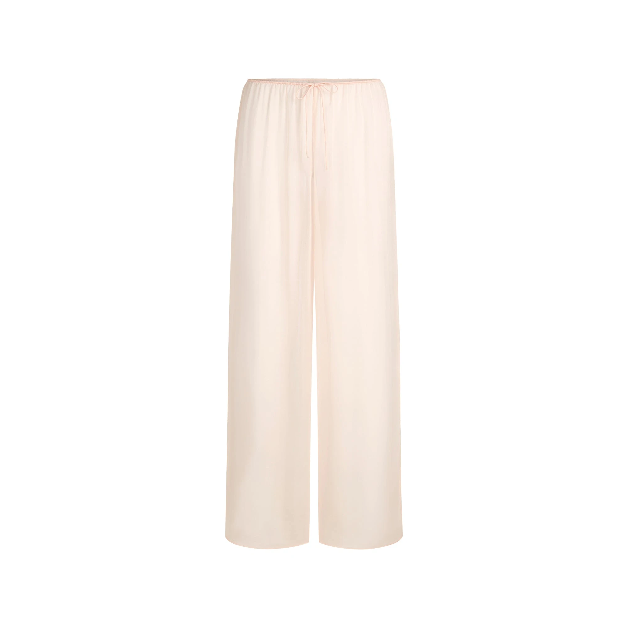 SKIMS ROMANCE WIDE LEG PANT | PRIMROSE FLAT ON A WHITE BACKGROUND | FLT