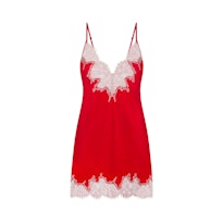 SILK LACE MINI SLIP DRESS