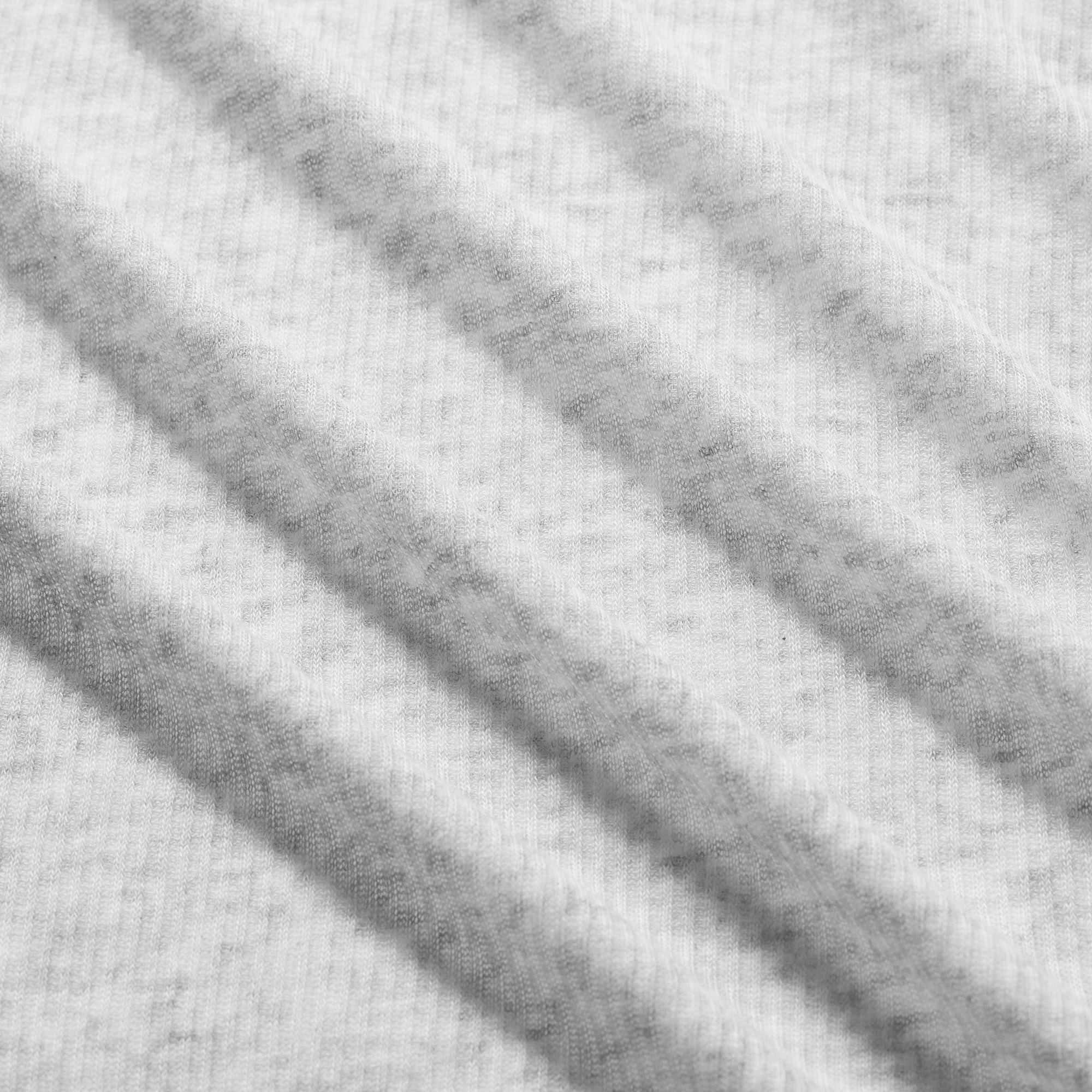 SHEER RIB LONG SLEEVE WIDE CREW | LIGHT HEATHER GREY ADDITIONAL FABRIC DETAILS