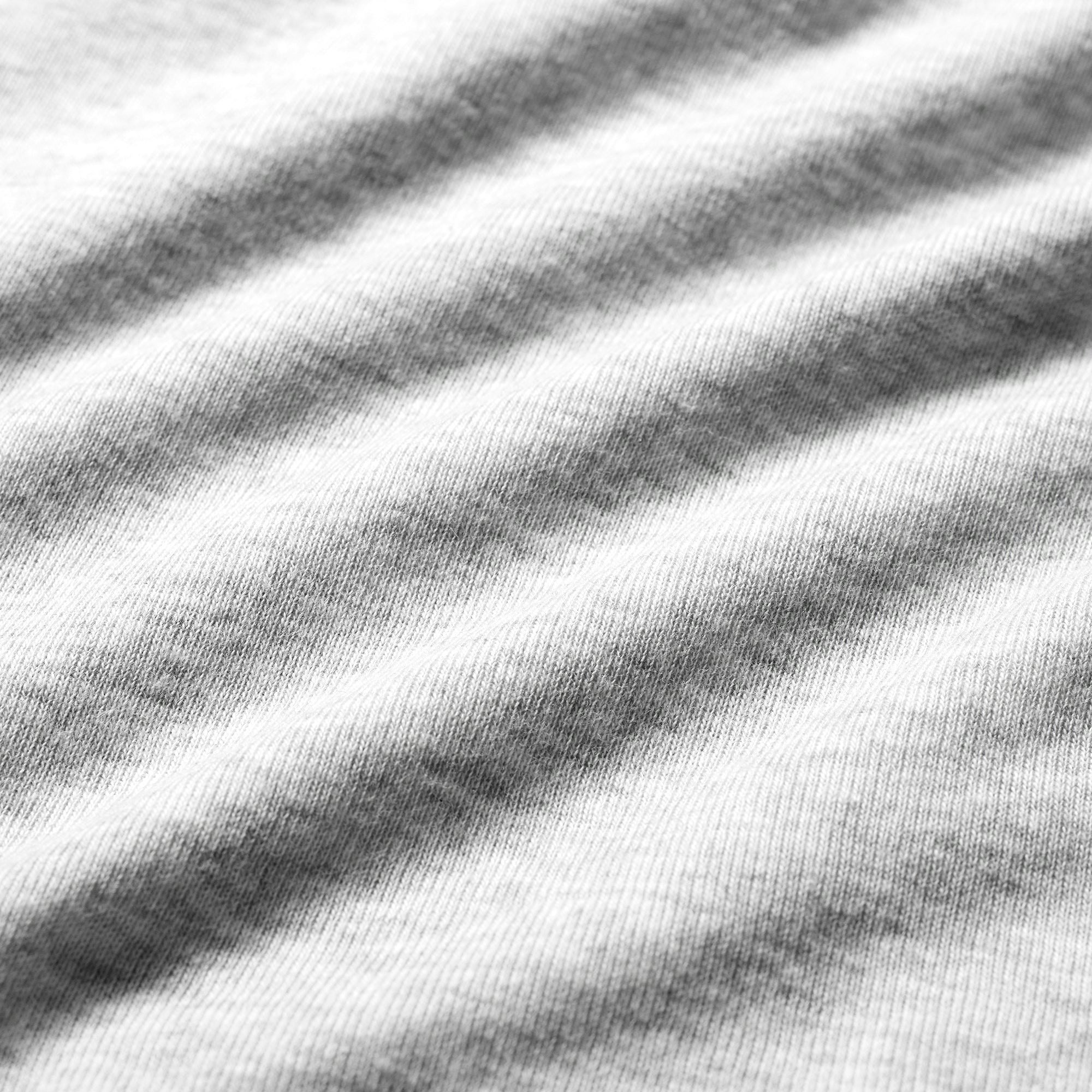 ULTRA LIGHT JERSEY SHIRRED FRONT T-SHIRT | LIGHT HEATHER GREY ADDITIONAL FABRIC DETAILS