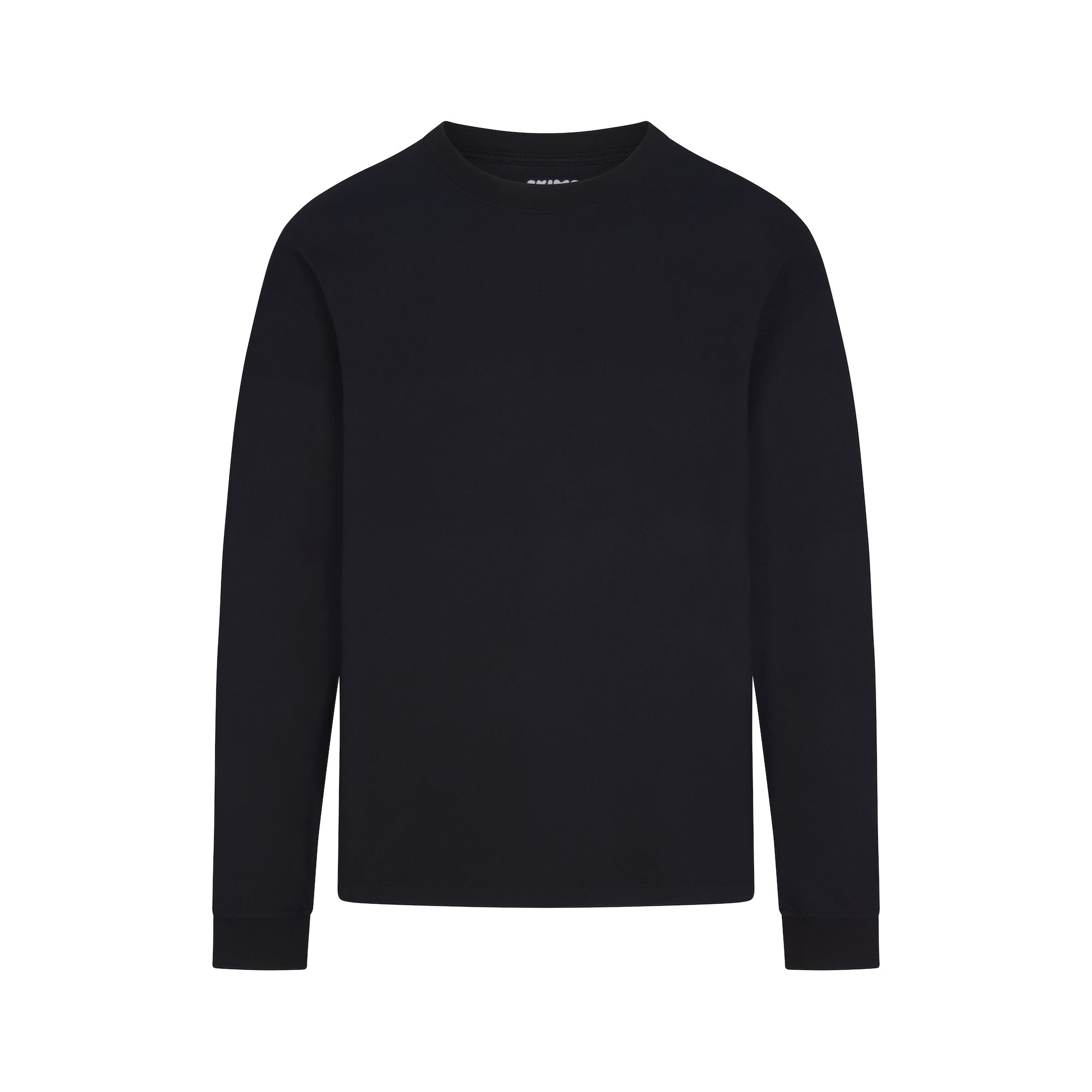 HEAVYWEIGHT COTTON MENS RELAXED LONG SLEEVE T-SHIRT | OBSIDIAN