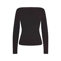 LONG SLEEVE BOATNECK TOP