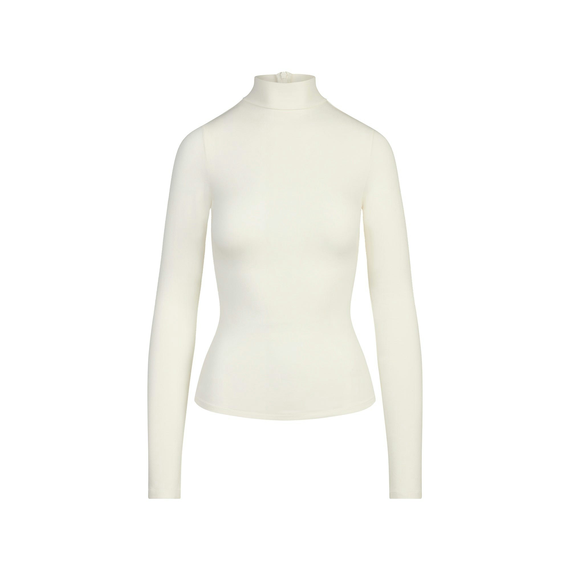 COTTON JERSEY TURTLENECK | MARBLE FLAT ON A WHITE BACKGROUND | FLT