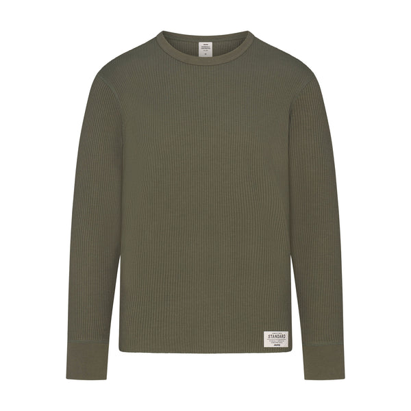JERSEY LOUNGE MENS RELAXED QUARTER ZIP PULLOVER | ASH | SKIMS