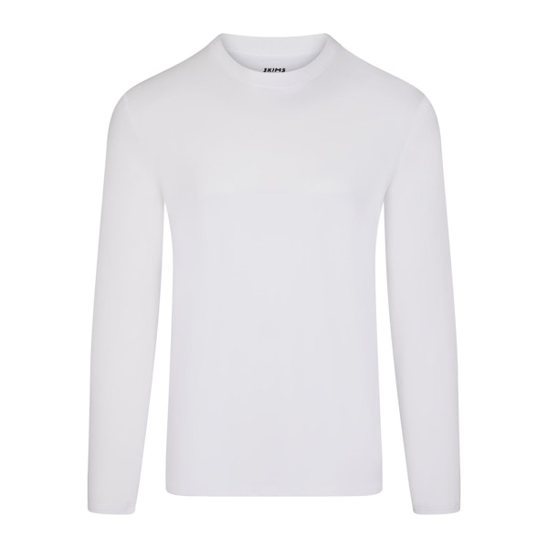 OUTDOOR JERSEY MENS LONG SLEEVE T-SHIRT | CHALK (MENS LONG SLEEVE T-SHIRTS) FLAT ON A WHITE BACKGROUND | FLT