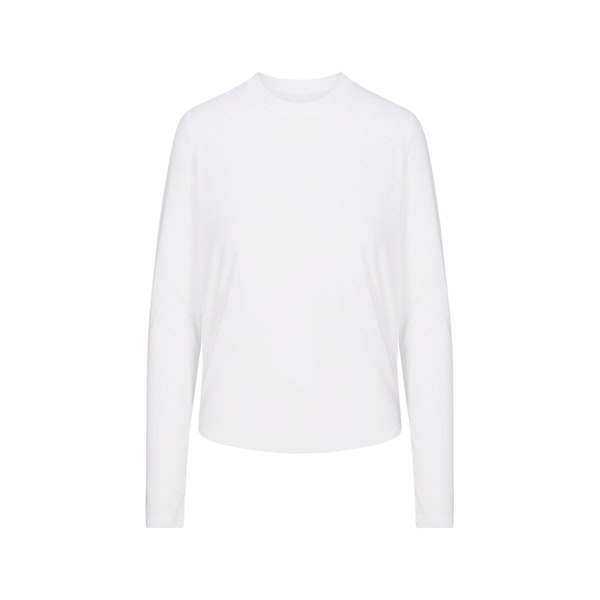 RELAXED TEES LONG SLEEVE T-SHIRT | SNOW FLAT ON A WHITE BACKGROUND | FLT