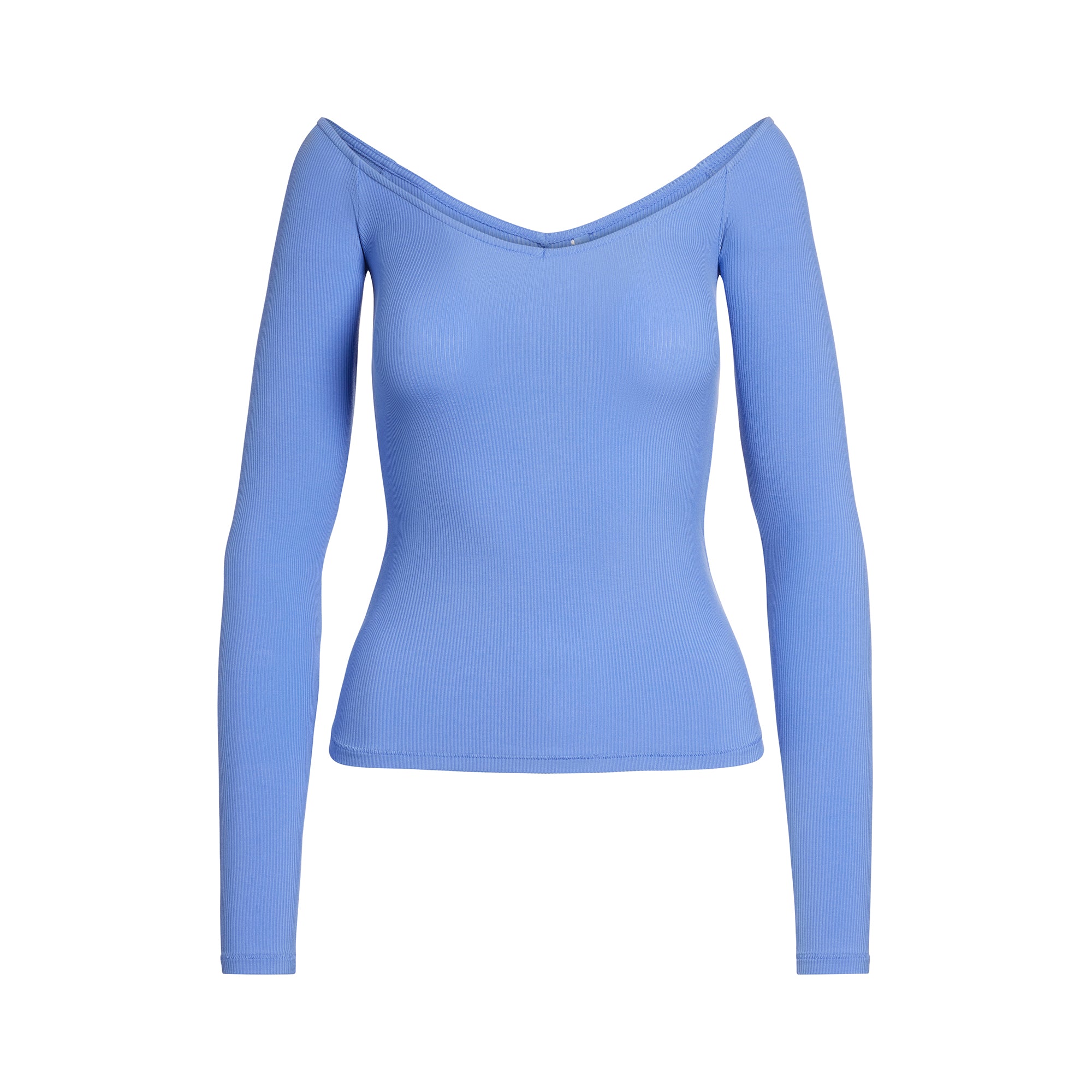 off the shoulder thermal top