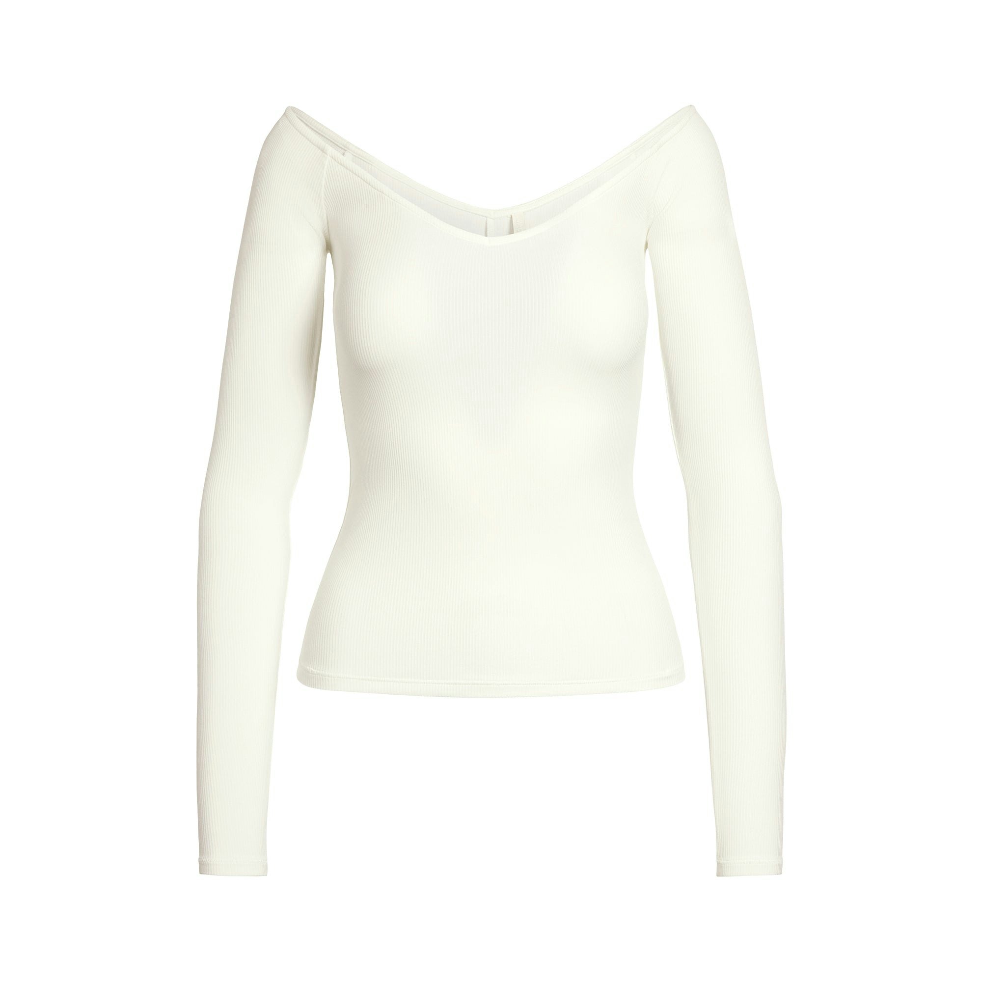 SOFT LOUNGE OFF THE SHOULDER TOP | MARBLE FLAT ON A WHITE BACKGROUND | FLT