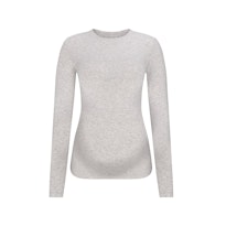 COTTON JERSEY MATERNITY LONG SLEEVE T-SHIRT