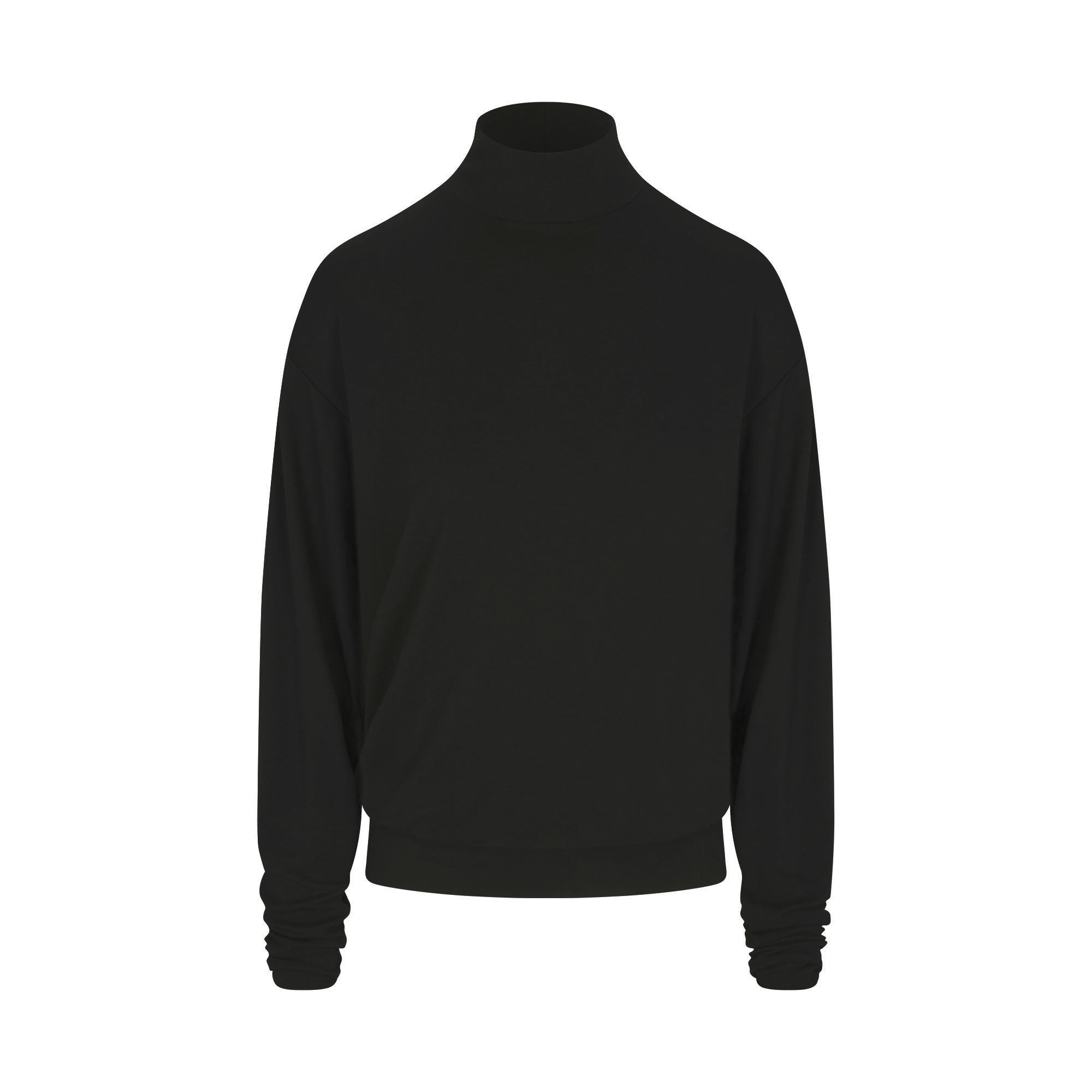 SKIMS CLOUD LONG SLEEVE TURTLENECK | ONYX