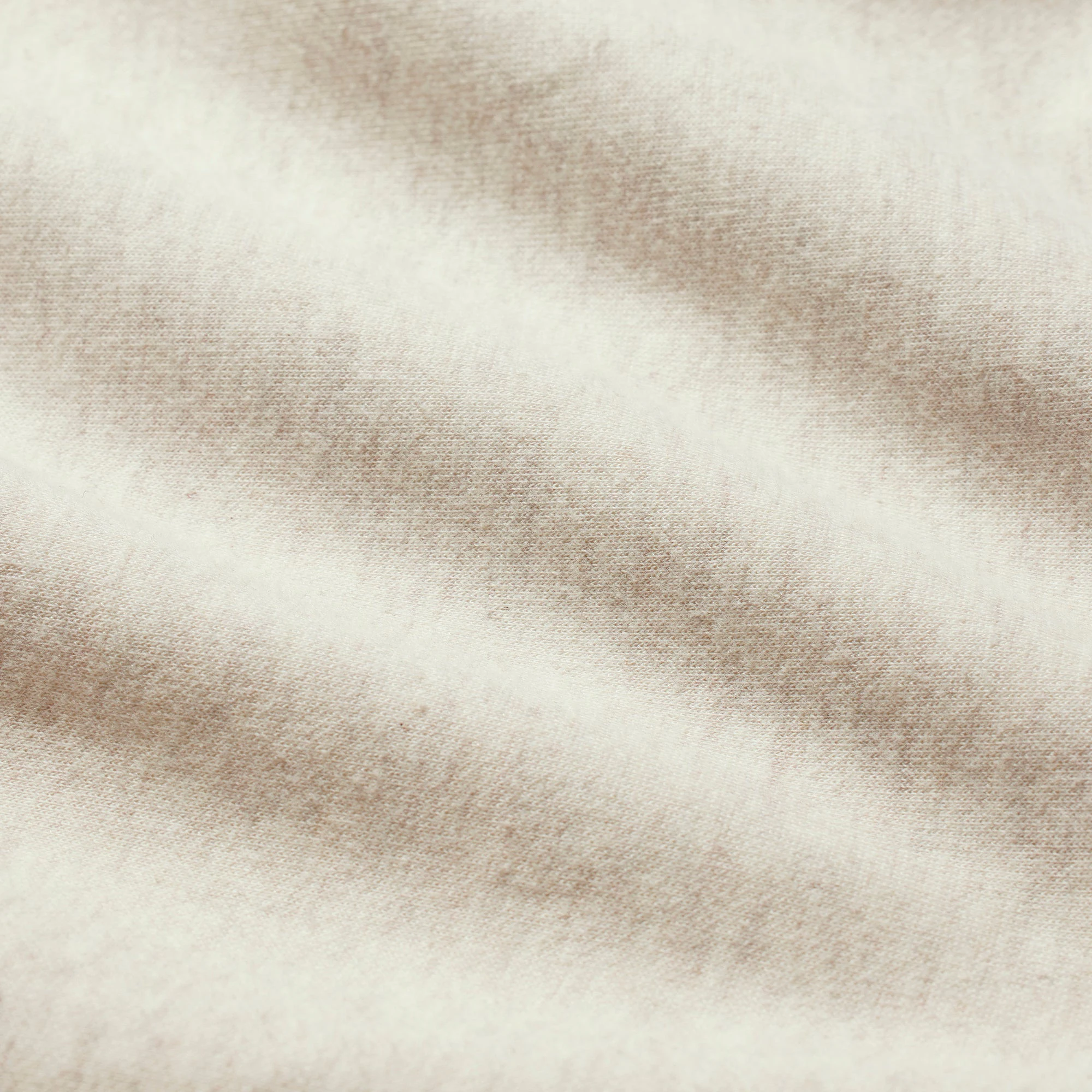 COTTON FLEECE POLO SWEATSHIRT | OATMEAL HEATHER ADDITIONAL FABRIC DETAILS | about this fabric