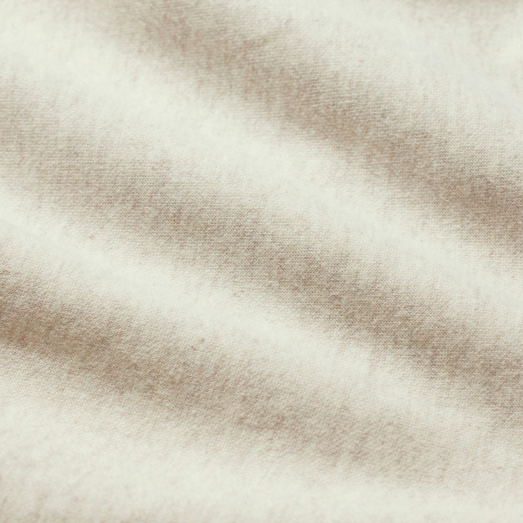 COTTON FLEECE POLO SWEATSHIRT | OATMEAL HEATHER ADDITIONAL FABRIC DETAILS | about this fabric