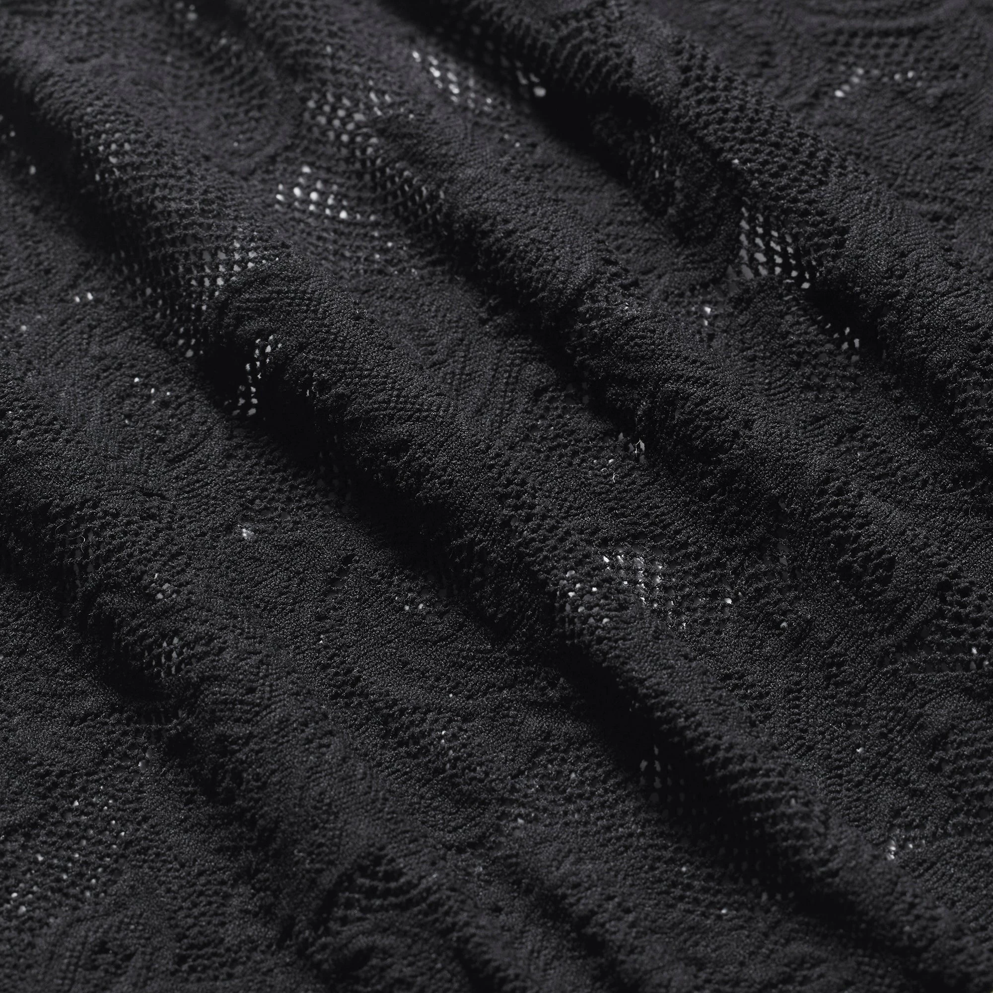 KNIT LACE CROPPED CAMI | OBSIDIAN ADDITIONAL FABRIC DETAILS