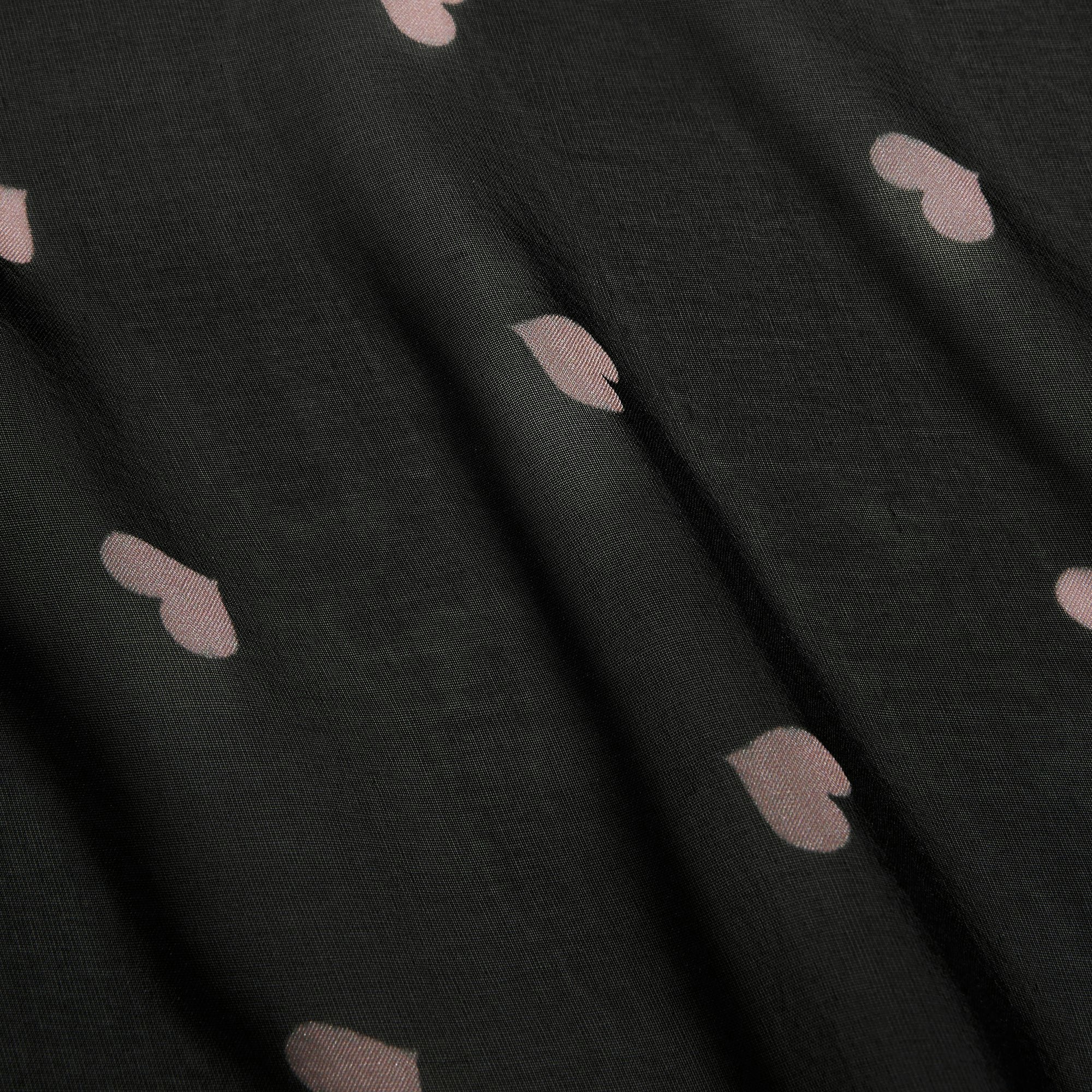 SKIMS ROMANCE WRAP CAMI TOP | OBSIDIAN SPACED HEARTS ADDITIONAL FABRIC DETAILS