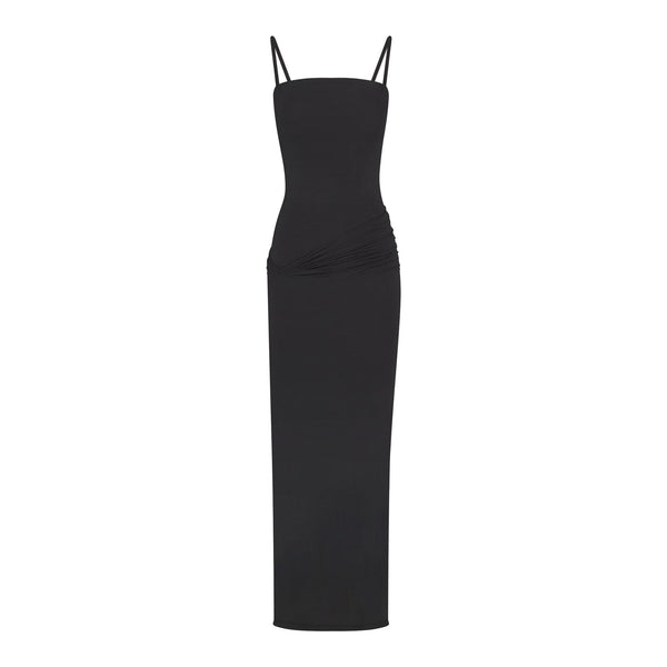 SOFT LOUNGE LONG SLIP DRESS | ONYX | SKIMS