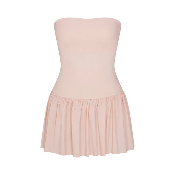 COTTON JERSEY MINI TUBE DRESS | CHERRY BLOSSOM | SKIMS