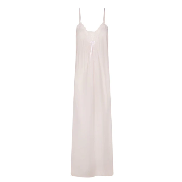 VOILE SLEEP LONG DRESS | LIGHT LILAC FLAT ON A WHITE BACKGROUND | FLT