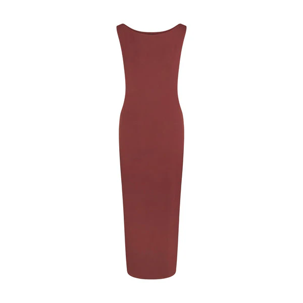 COTTON JERSEY MINI TUBE DRESS | SOOT | SKIMS COTTON JERSEY MINI TUBE DRESS | SOOT | SKIMS