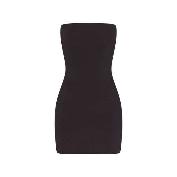 SOFT LOUNGE PETITE LONG SLIP DRESS | ONYX | SKIMS