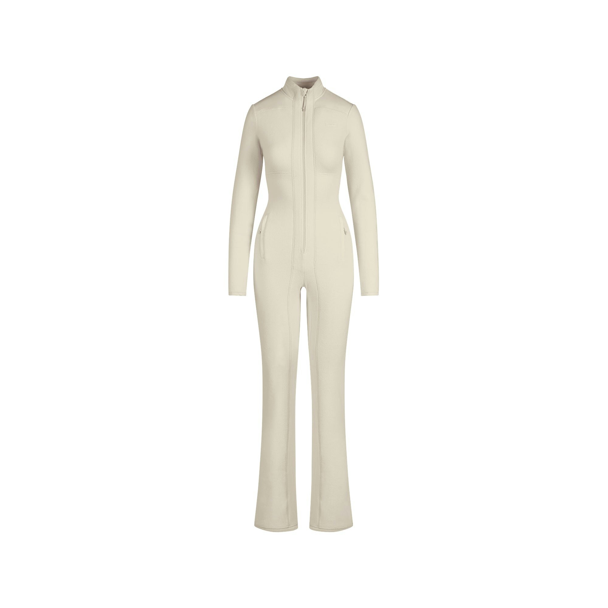OUTDOOR FLEECE CATSUIT | ECRU FLAT ON A WHITE BACKGROUND | FLT