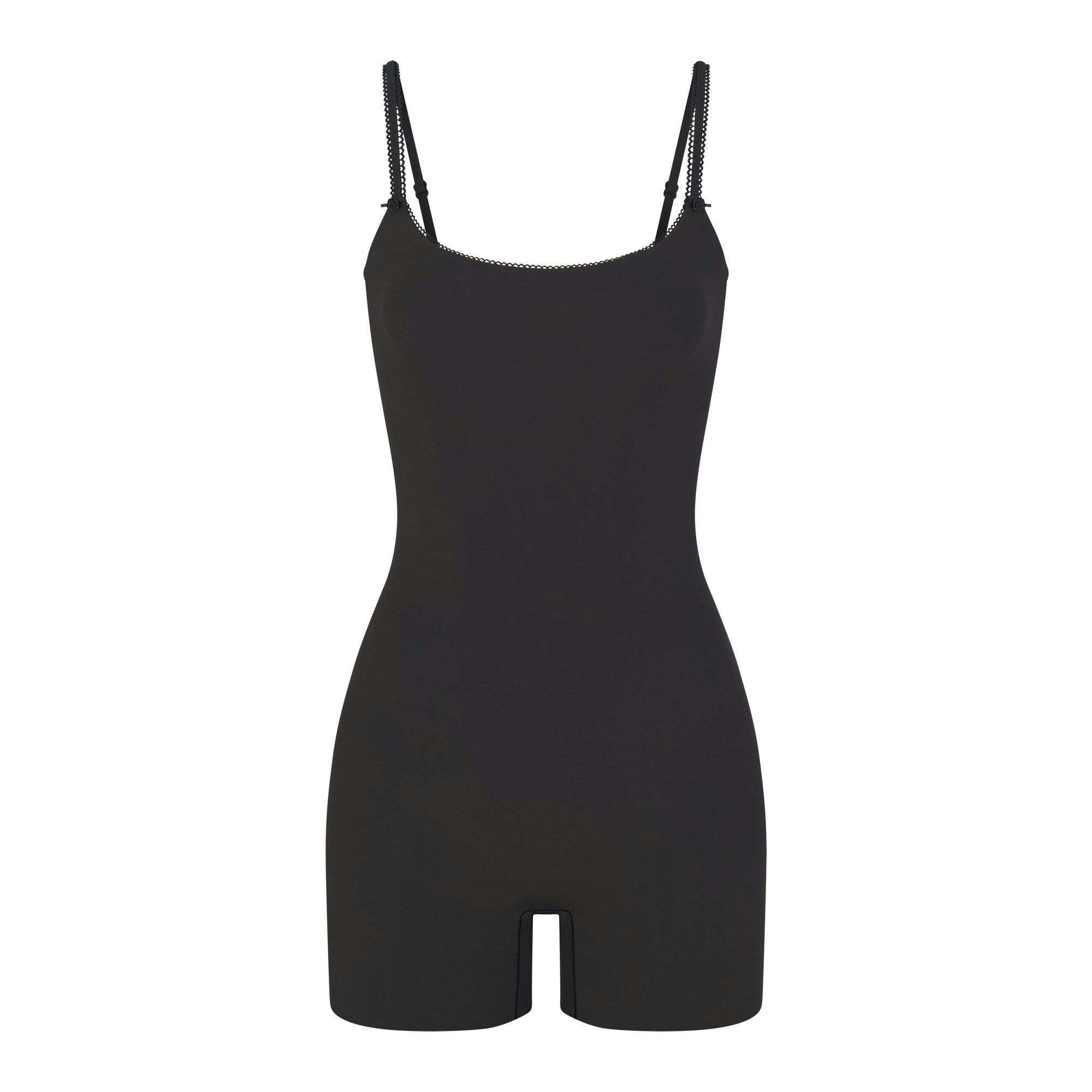 FITS EVERYBODY PICOT TRIM ONESIE | ONYX (ONESIES, BODYSUITS) LAYS FLAT ON A WHITE BACKGROUND | FLT