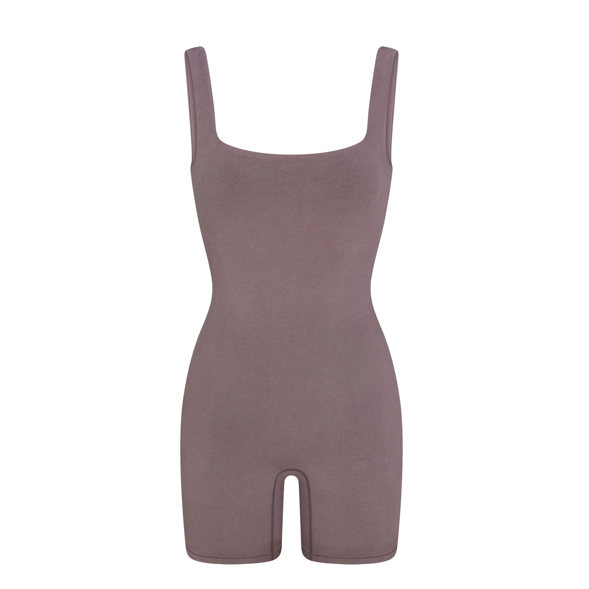 OUTDOOR SQUARE NECK ONESIE | ZINC FLAT ON A WHITE BACKGROUND | FLT