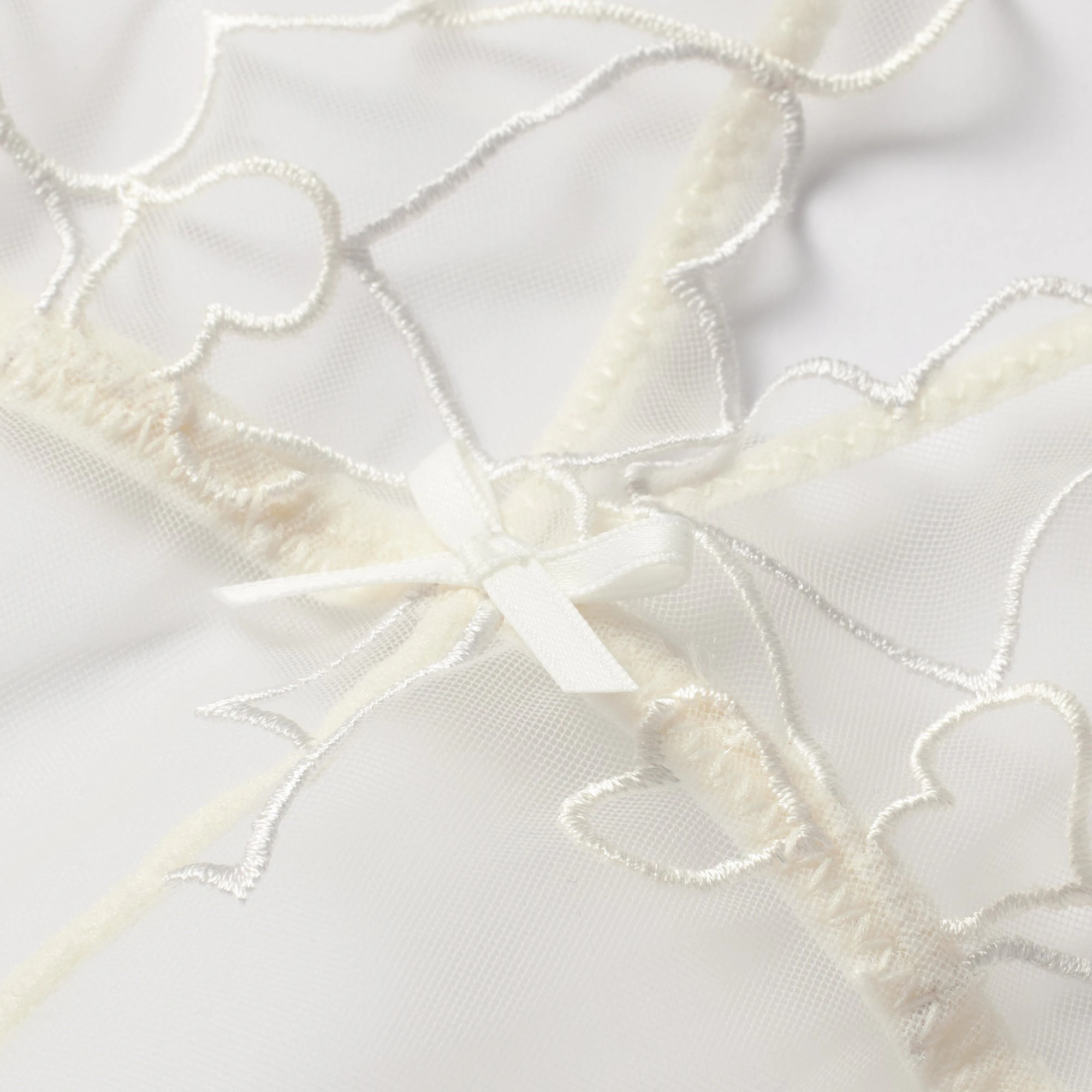 EMBROIDERED TULLE TEDDY | MARBLE ADDITIONAL FABRIC DETAILS