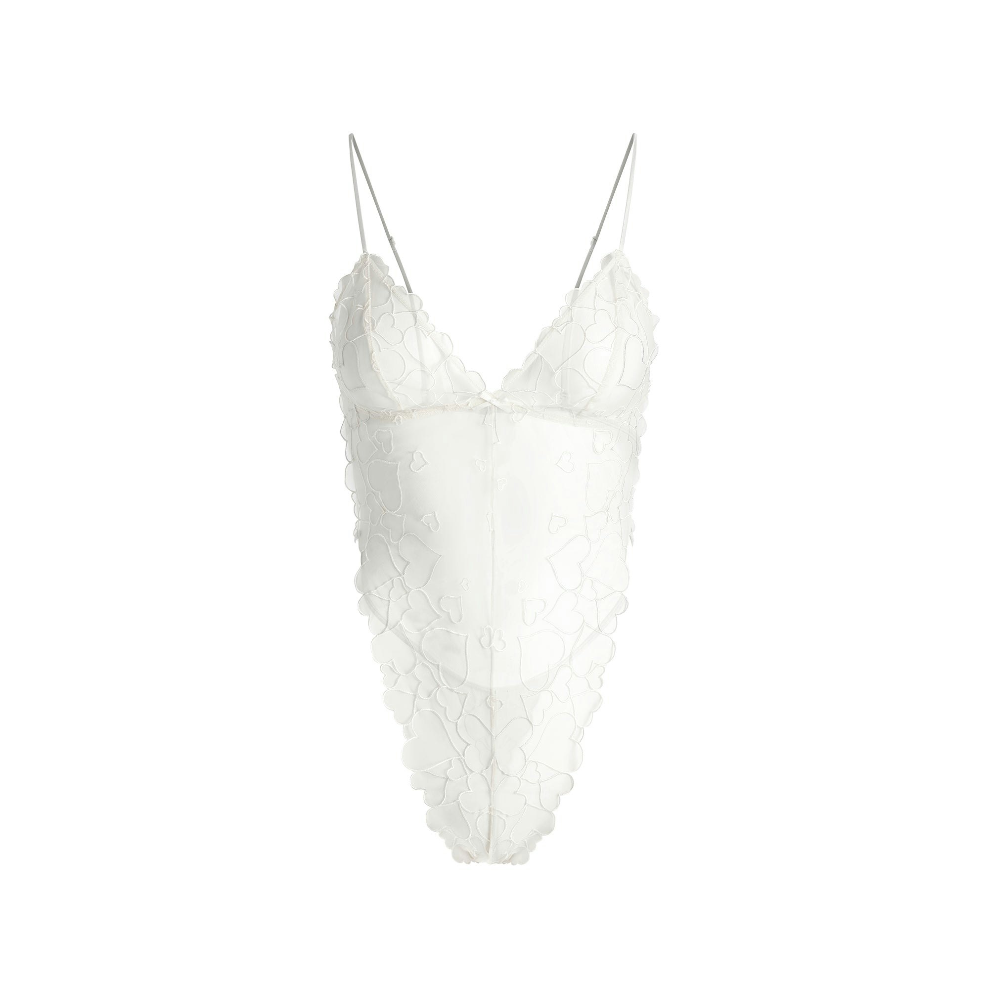 EMBROIDERED TULLE TEDDY | MARBLE FLAT ON A WHITE BACKGROUND | FLT