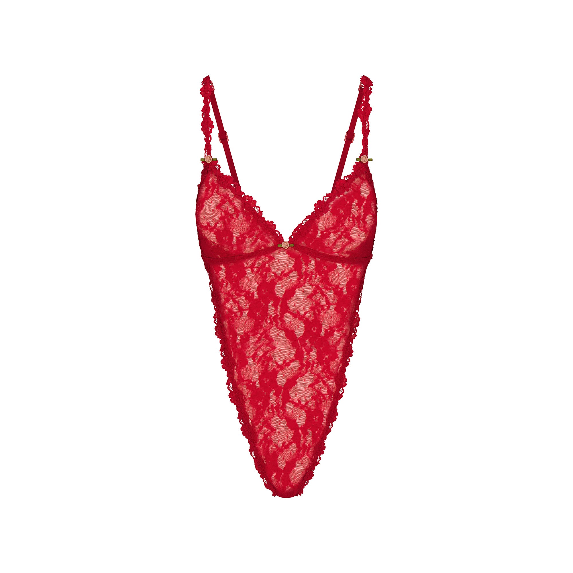 Red lace teddy bodysuit discount