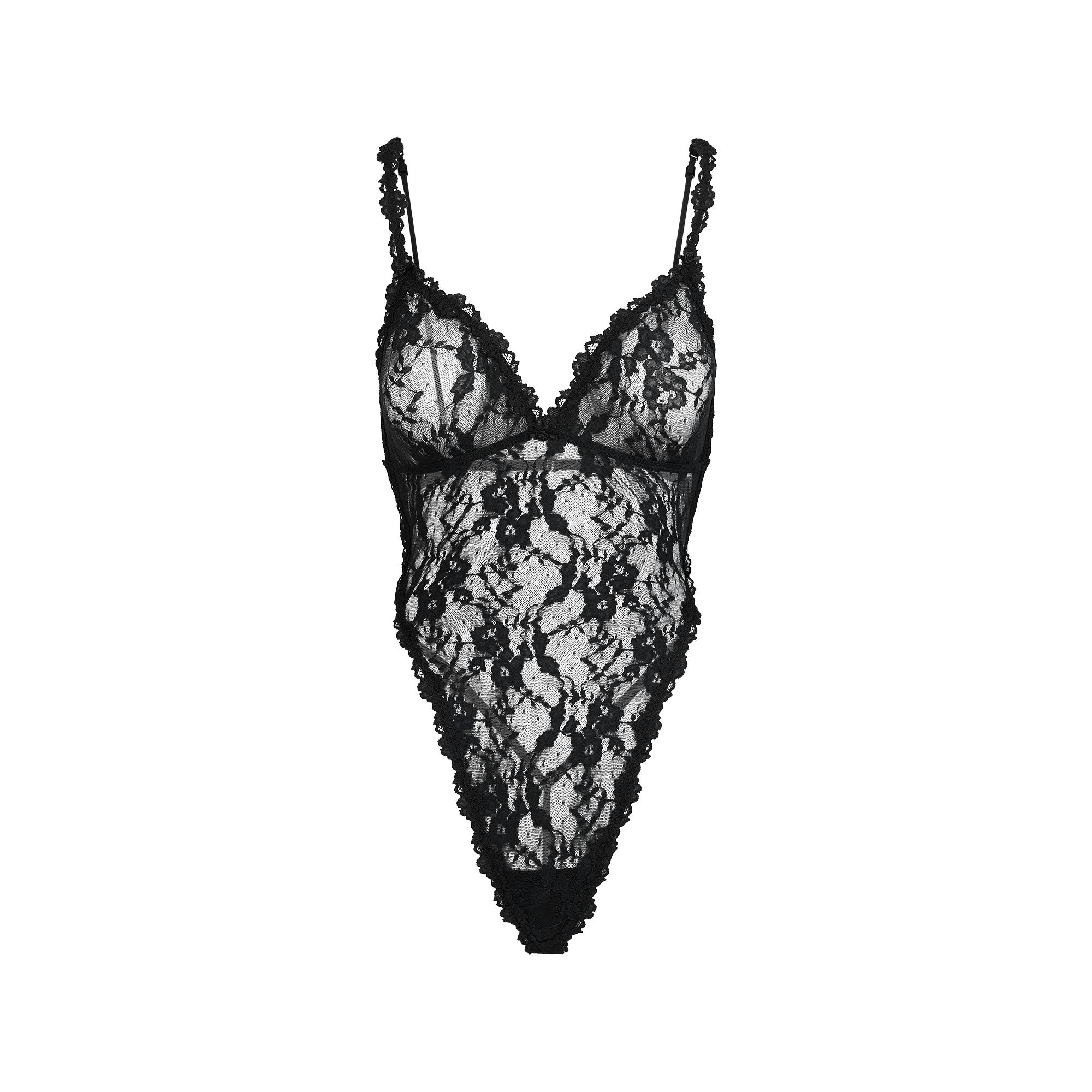 STRETCH LACE TEDDY | SOOT FLAT ON A WHITE BACKGROUND | FLT