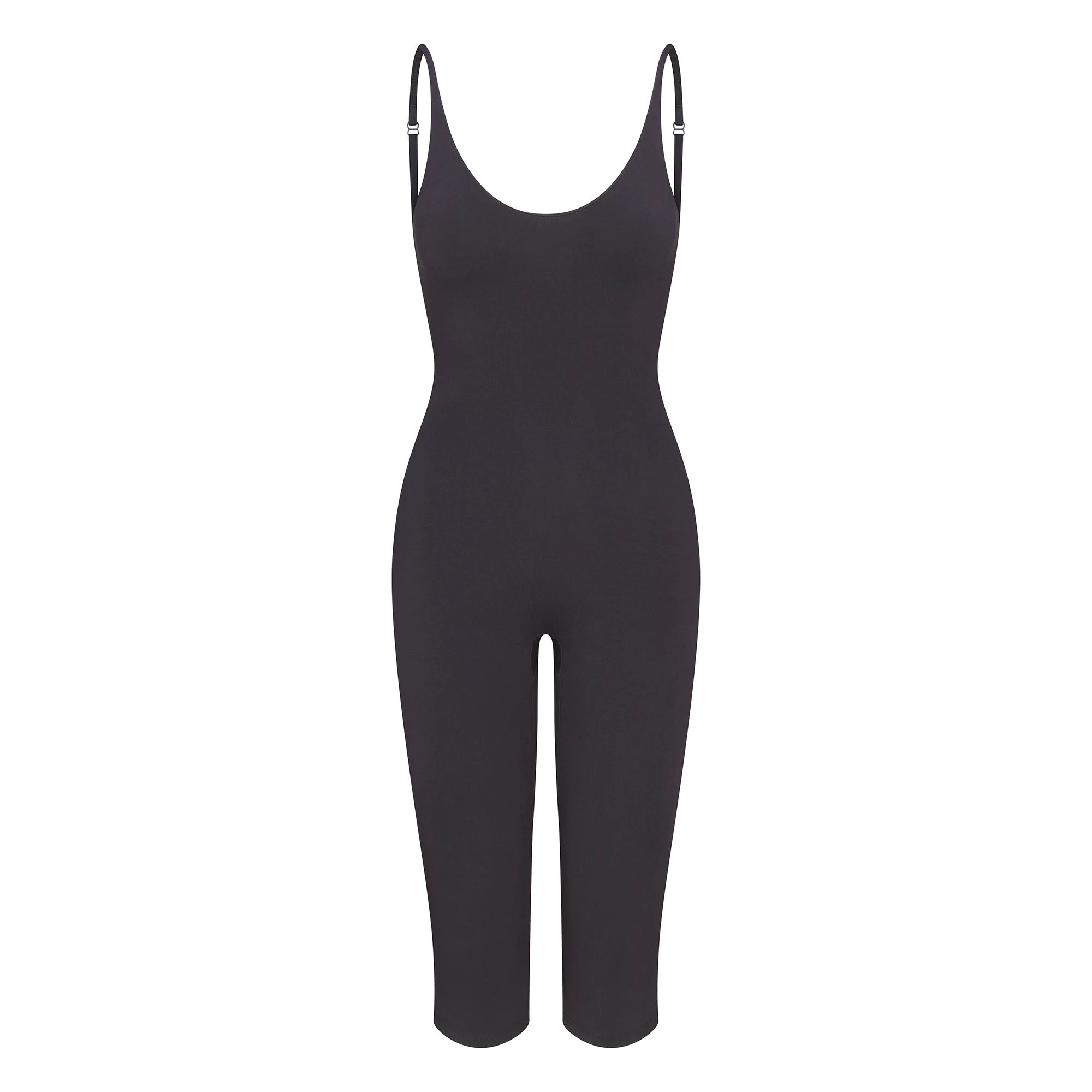 SMOOTH LOUNGE CAPRI CATSUIT | GRAPHITE FLAT ON A WHITE BACKGROUND | FLT | FLT