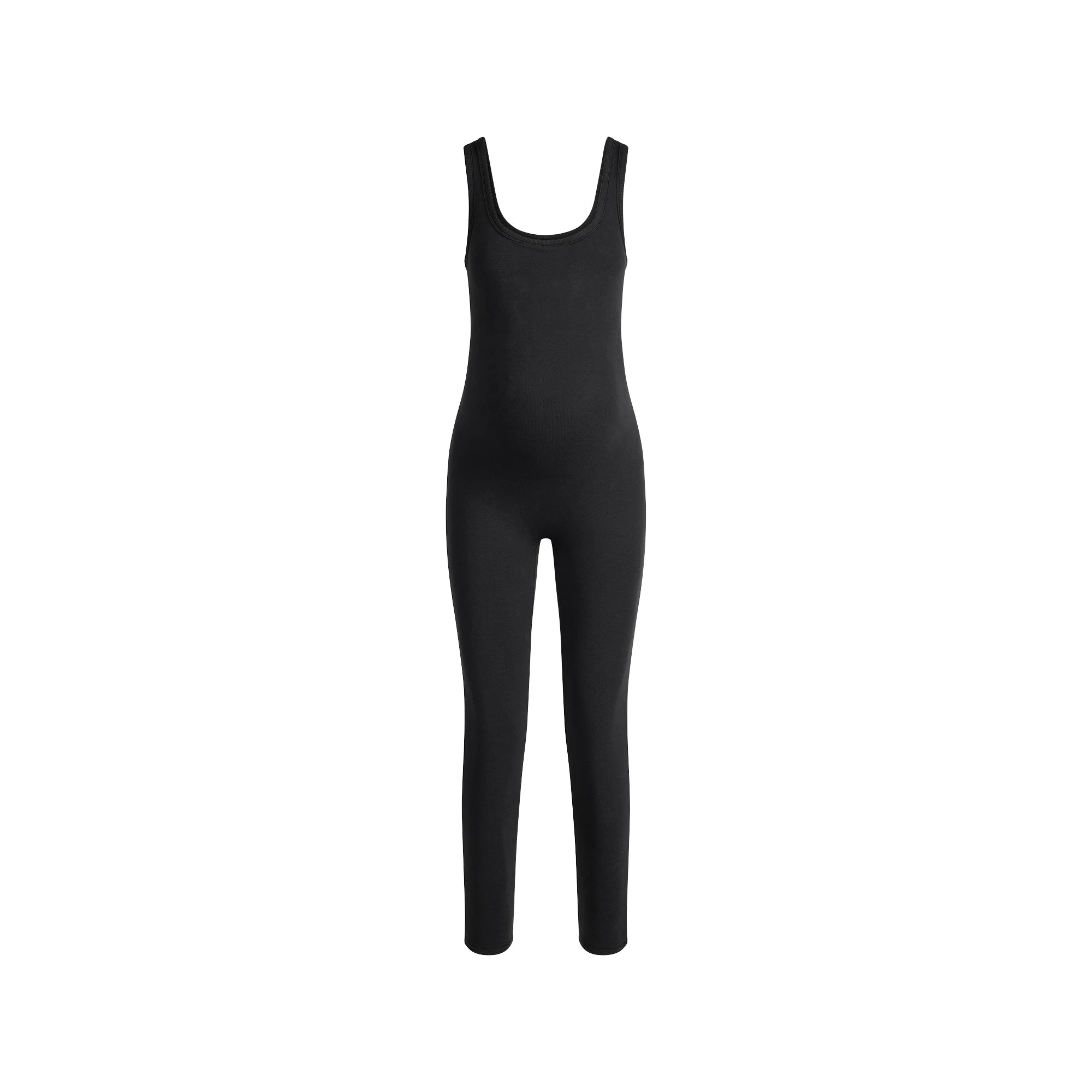 COTTON JERSEY MATERNITY CATSUIT | SOOT FLAT ON A WHITE BACKGROUND | FLT