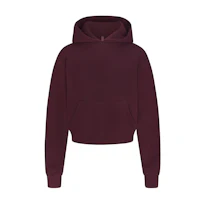 CROPPED HOODIE WITH EMBOSSED LOGO