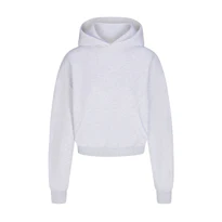 CROPPED HOODIE WITH EMBOSSED LOGO